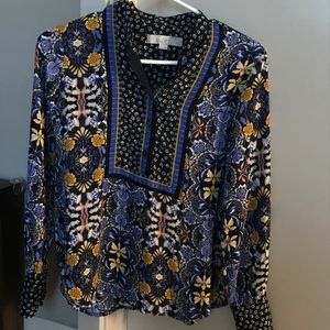 LOFT Printed Full Sleeve Blouse
